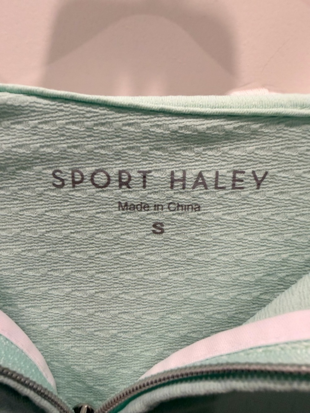 Sport Haley Mint Green Quarter Zip Hoodie Women Small Lightweight Golf Pullover - Picture 3 of 10